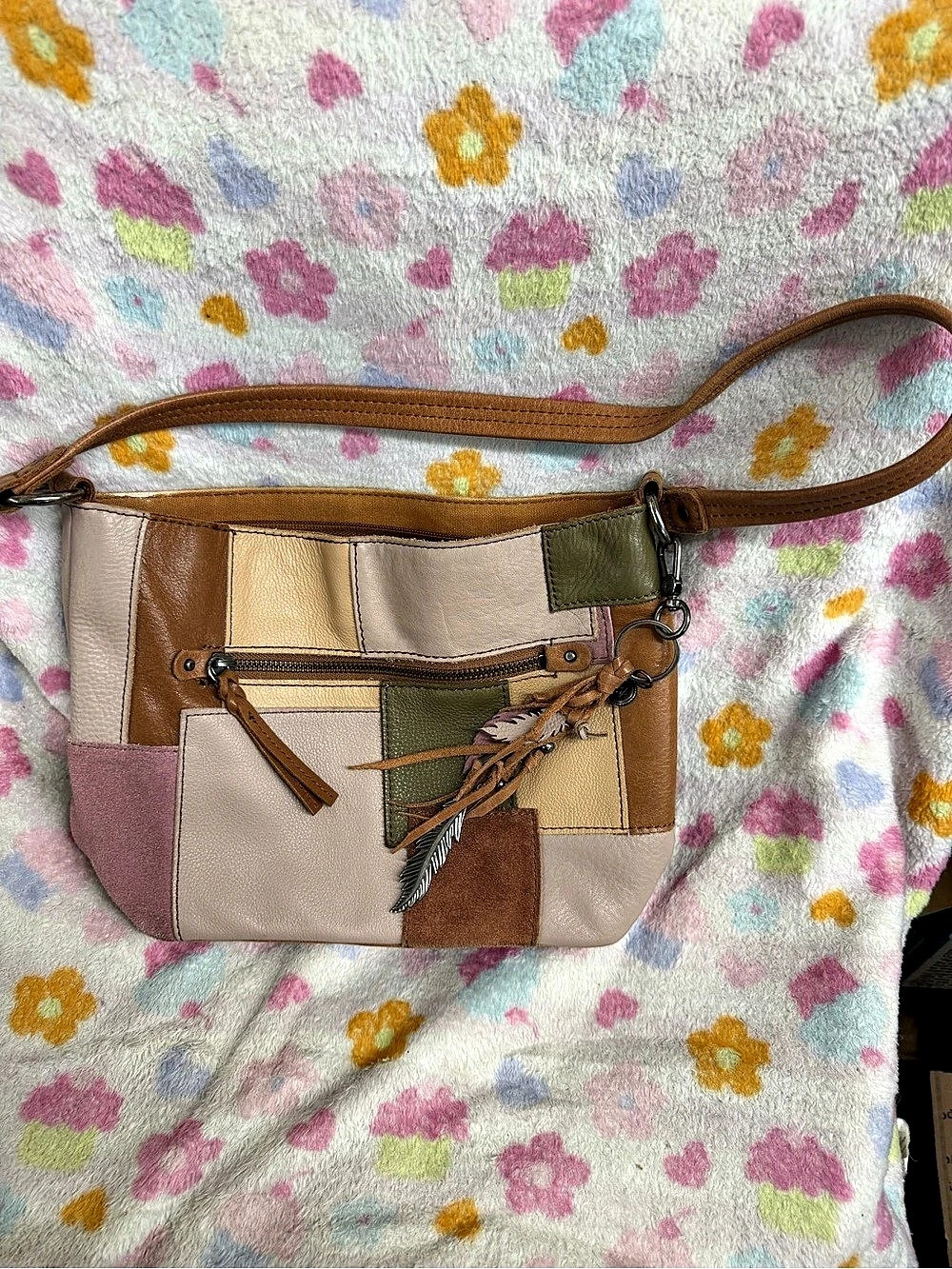 the sak Indio Patchwork Hobo Color Block Crossbody Bag